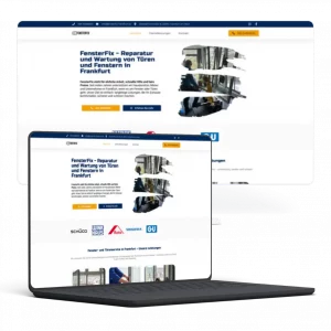 Website für den Salon eines lokalen Unternehmers erstellt