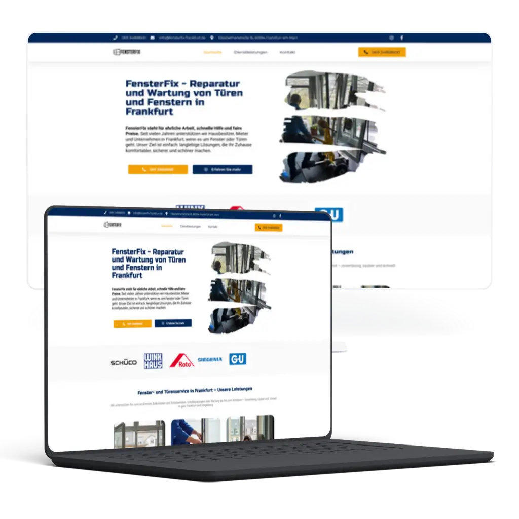 Website-Design und SEO Case Study für FensterFix – Fenster- und Türreparatur in Frankfurt