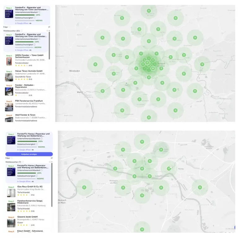 Local SEO Positions-Map – lokale Sichtbarkeit im regionalen Markt