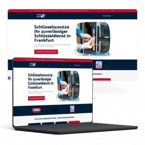 Website-Design und Local SEO Case Study für Schlüsselscout24 – Schlüsseldienst Frankfurt